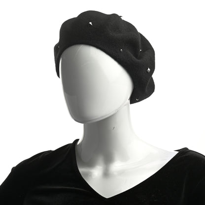 Hermes Cashmere Medor Studded Darling Beret S Black 2 of 8