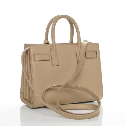 Saint Laurent Grained Calfskin Nano Sac De Jour Dark Beige 3 of 5