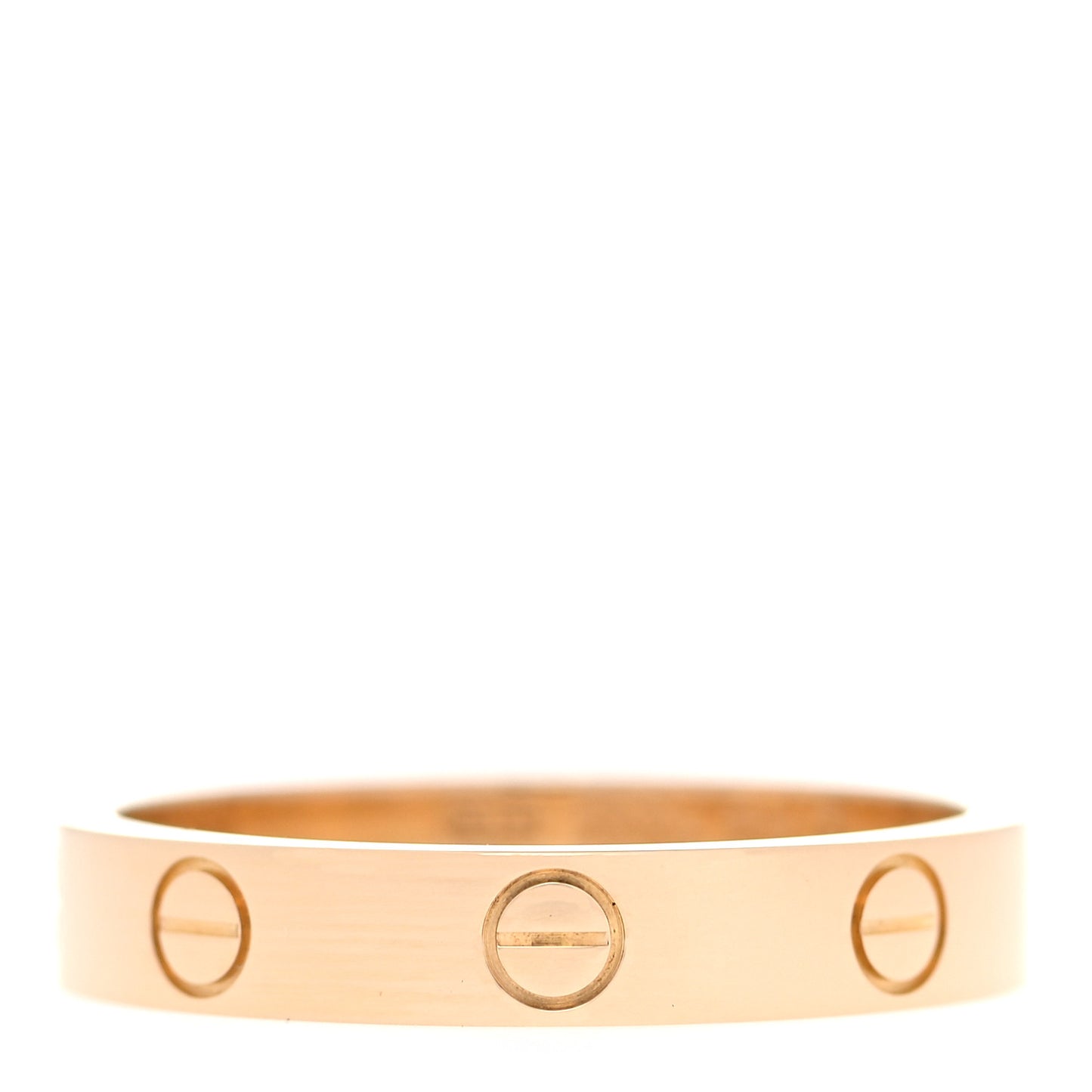 18K Yellow Gold 3.5mm LOVE Wedding Band Ring 56 7.5
