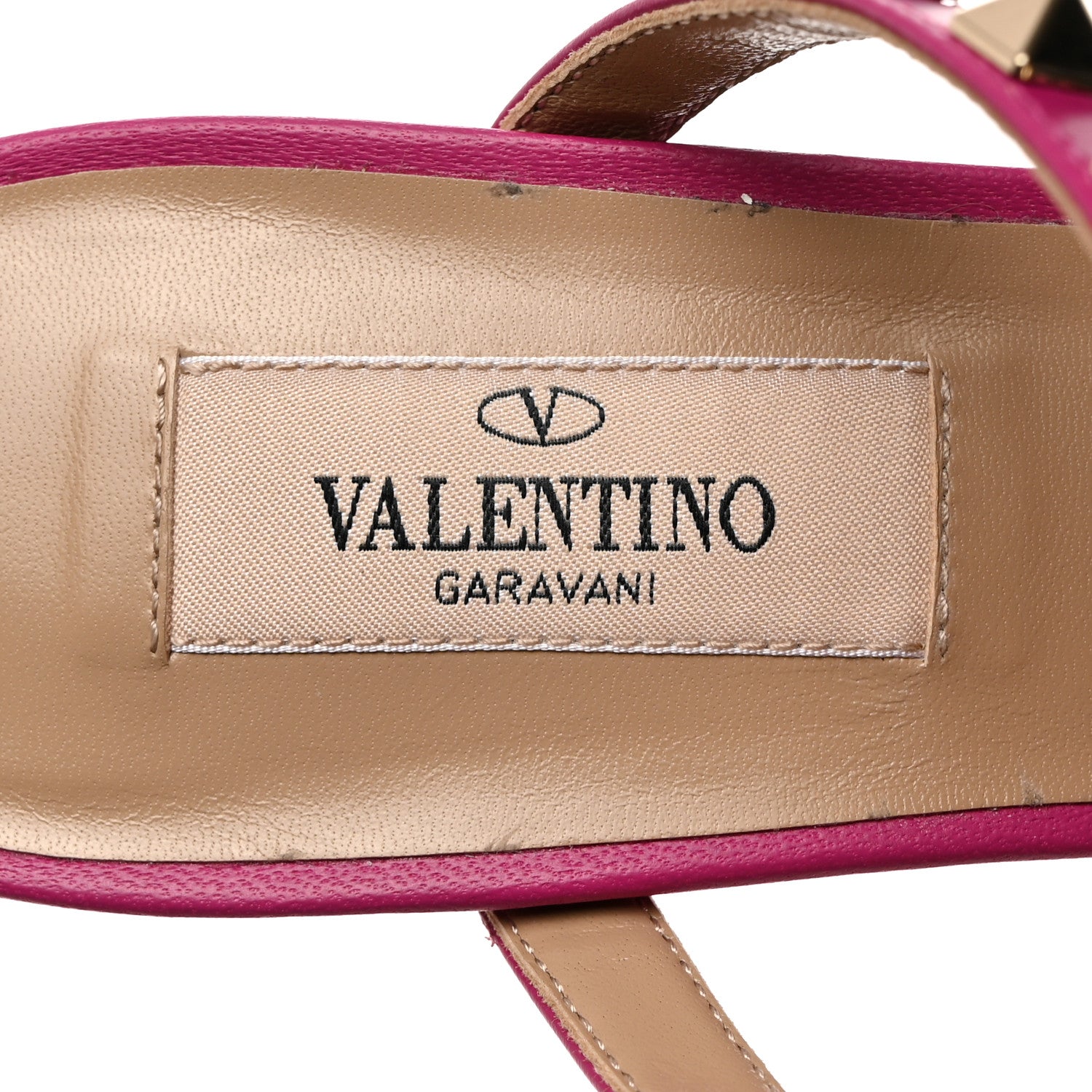 Valentino Garavani Calfskin Nappa Rockstud 60mm Caged Slide Sandals 37.5 Rose Violet 6 of 11