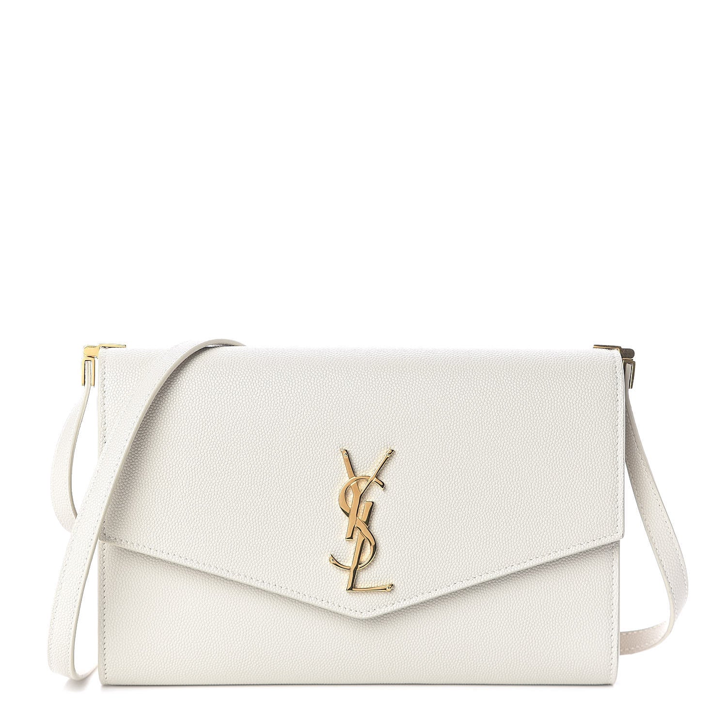 Saint Laurent Grain de Poudre Mini Uptown Crossbody Bag Crema Soft 1 of 10