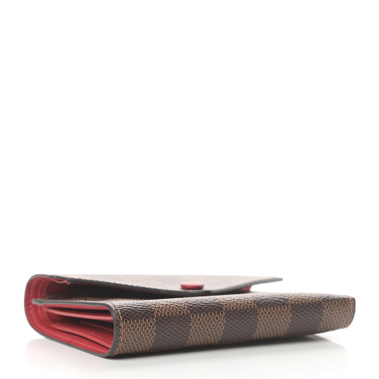 Damier Ebene Victorine Wallet Red