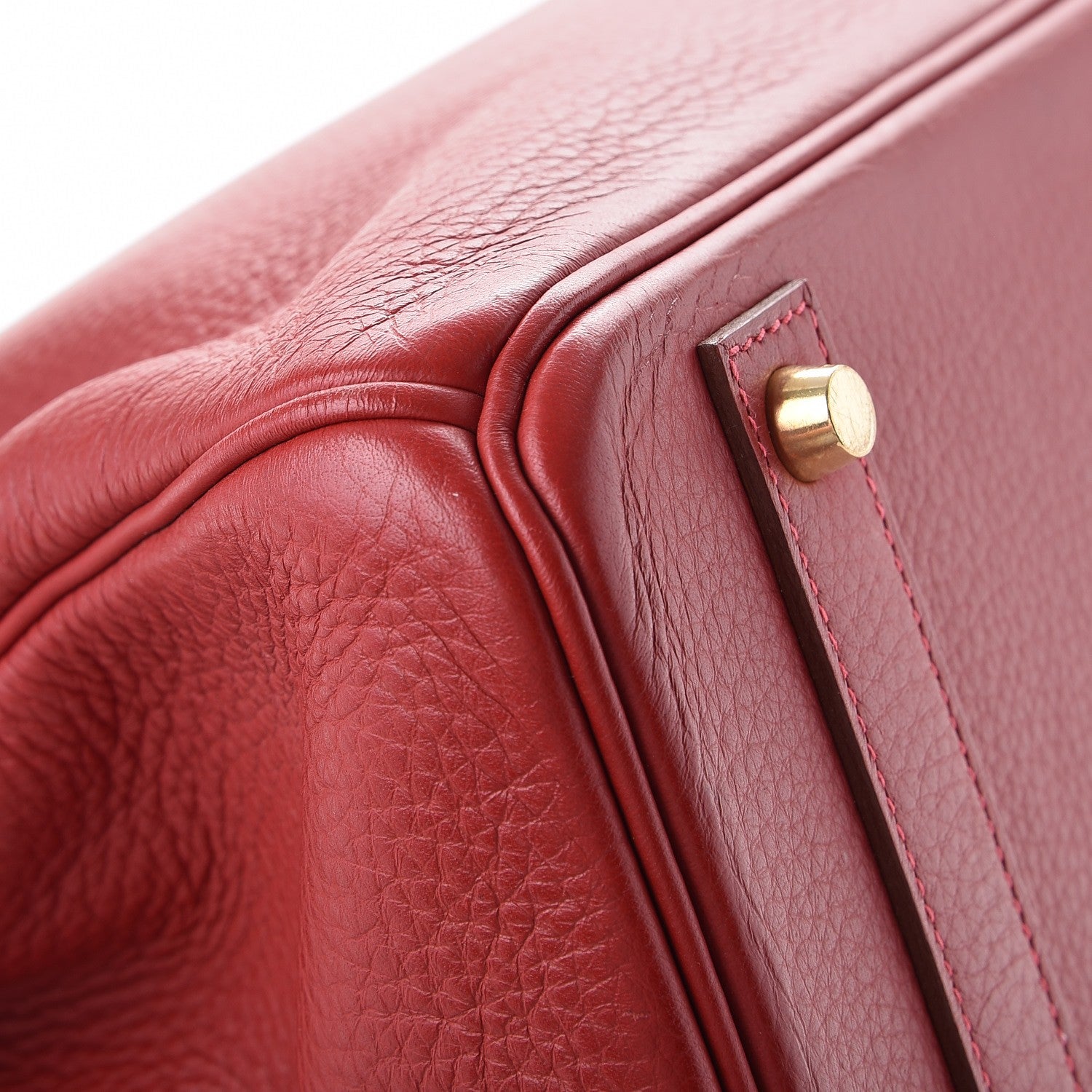 Hermes Taurillon Clemence Birkin 40 Rouge Casaque 44 of 46