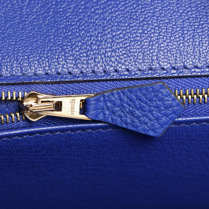 Hermes Togo Birkin 35 Bleu Electrique 19 of 33