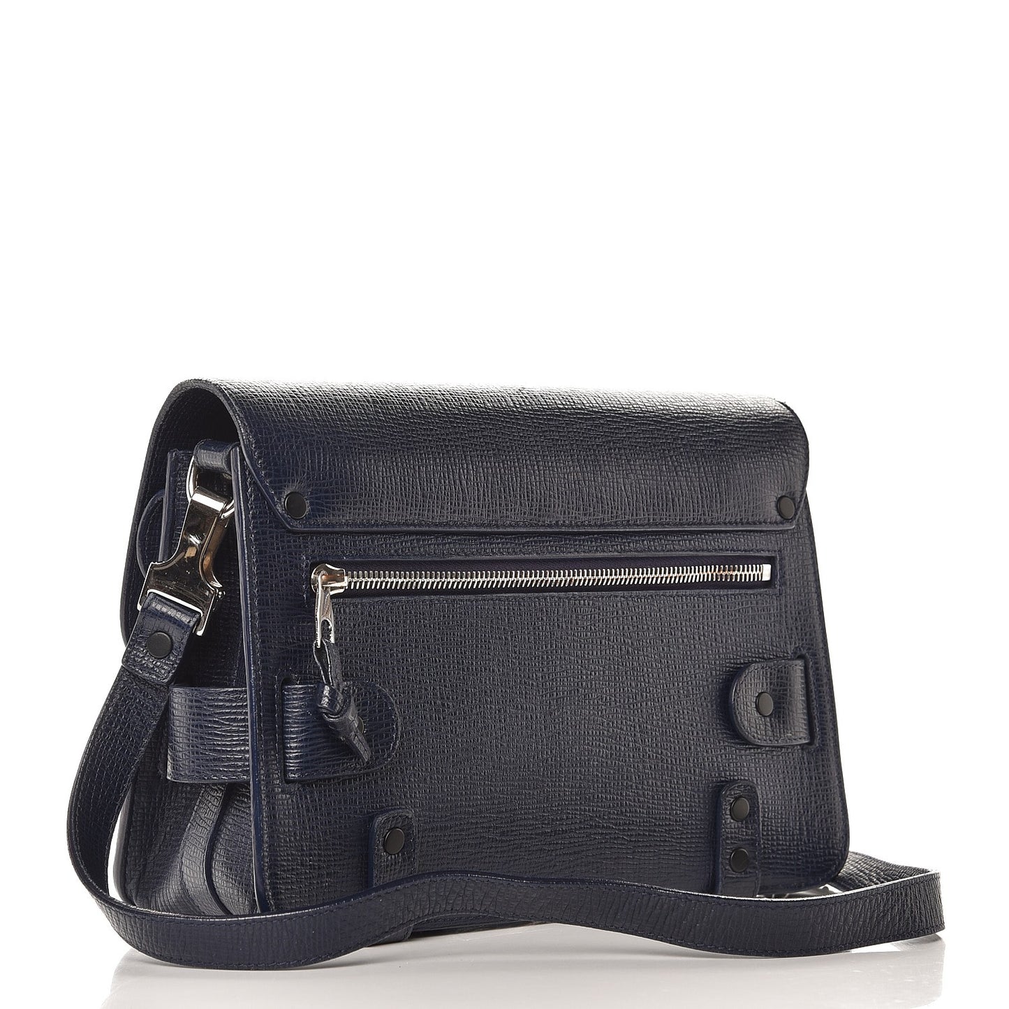 Linosa Calfskin PS11 Classic Shoulder Bag Navy