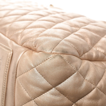 Chanel Metallic Lambskin Coco Cocoon Bowler Light Gold 13 of 16