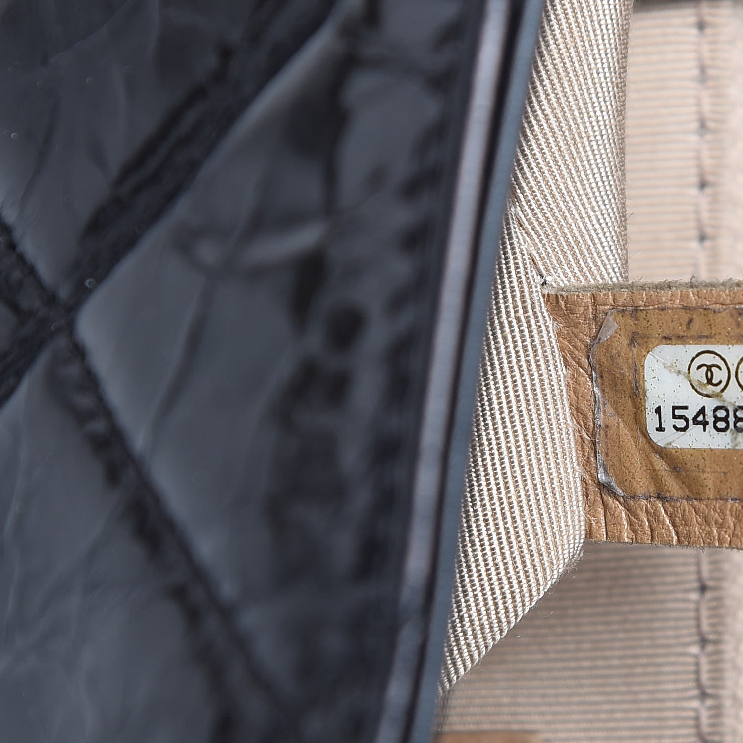Chanel Glazed Crinkled Calfskin Medium East West Flap Black 7 of 12