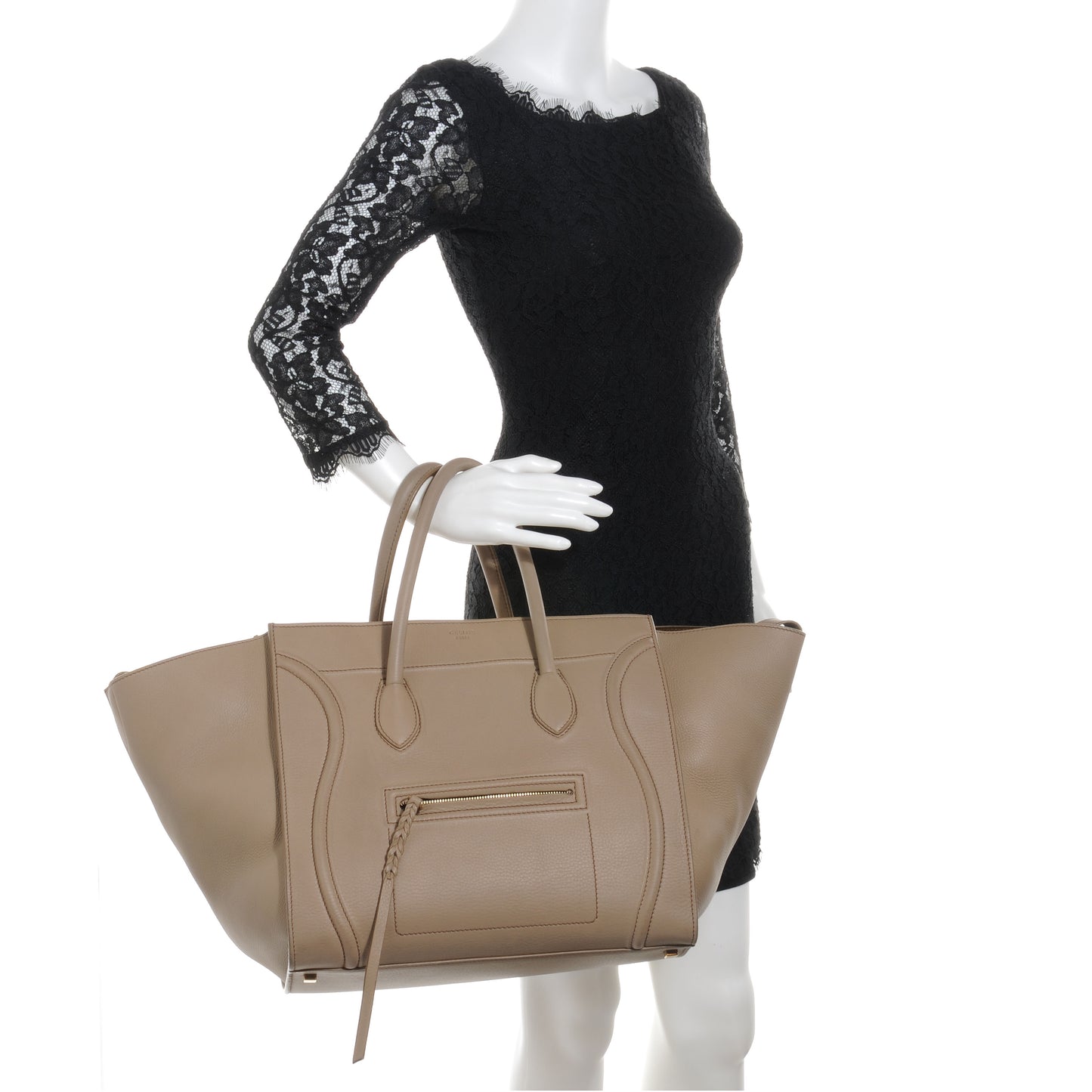 Smooth Calfskin Large Phantom Luggage Dune