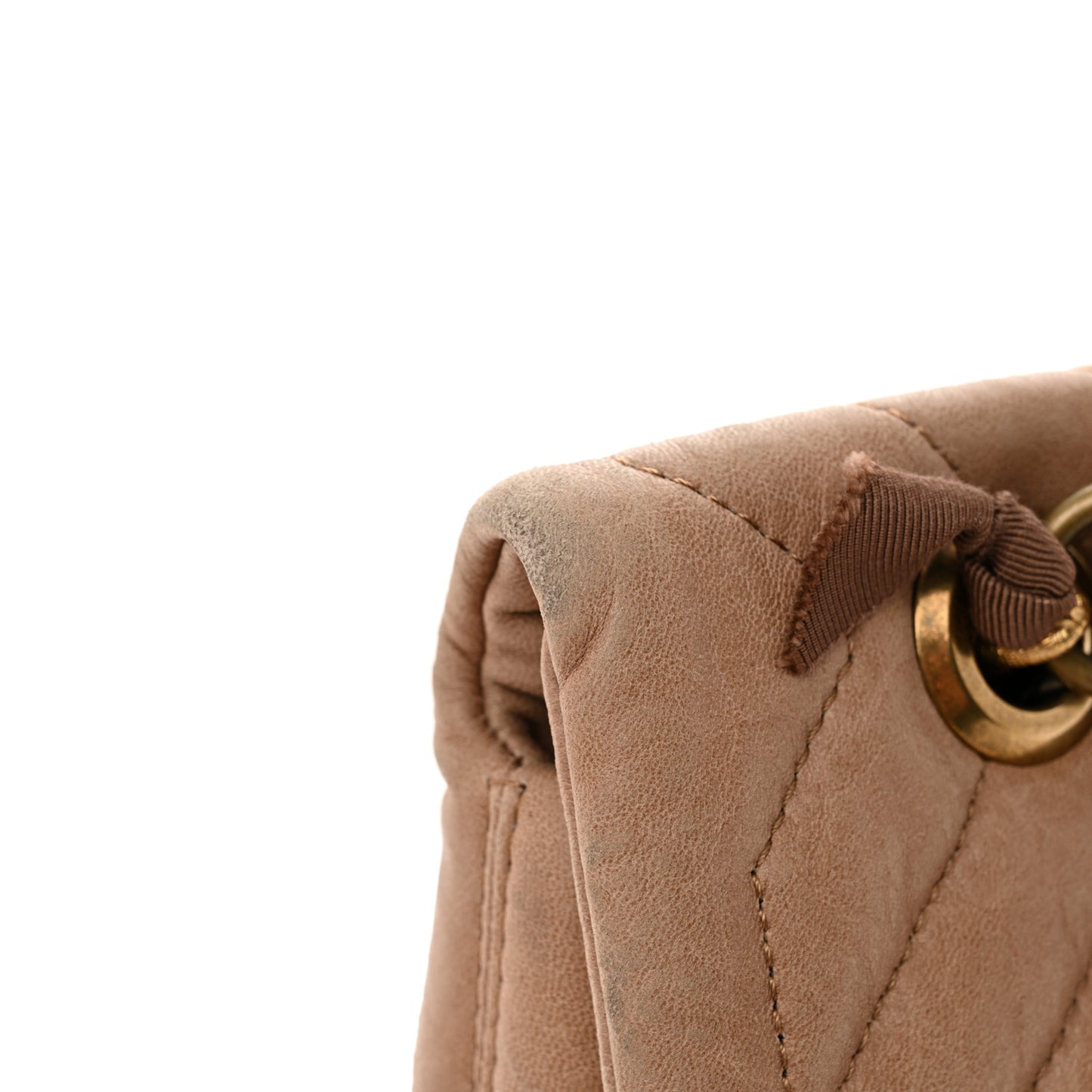 Lambskin Quilted Medium Happy Shoulder Bag Mastic