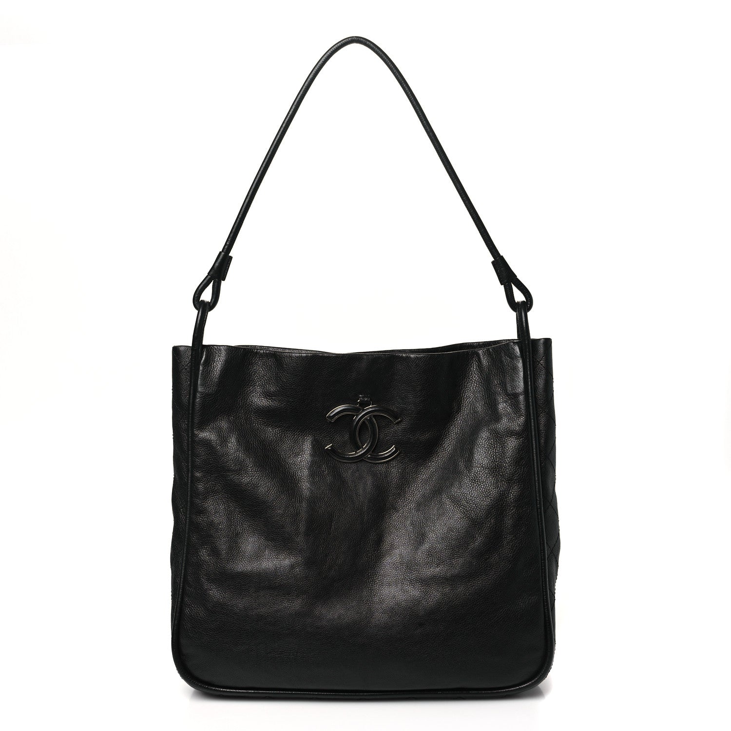 Chanel Calfskin Coco Curve Tote Black 1 of 10