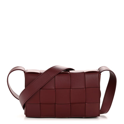 Bottega Veneta Lambskin Maxi Intrecciato Small Cassette Crossbody Bag Barolo 1 of 10