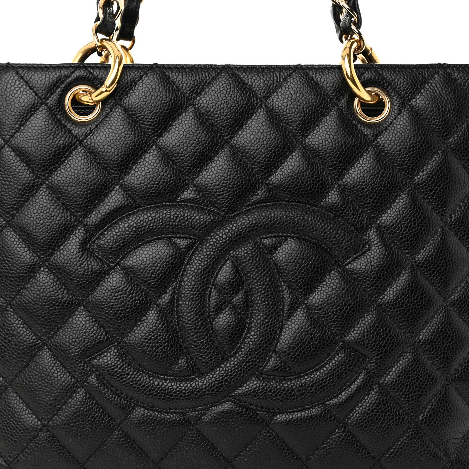 Chanel Caviar Quilted Grand Shopping Tote GST Black 9 of 14