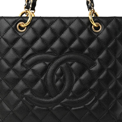 Chanel Caviar Quilted Grand Shopping Tote GST Black 9 of 14
