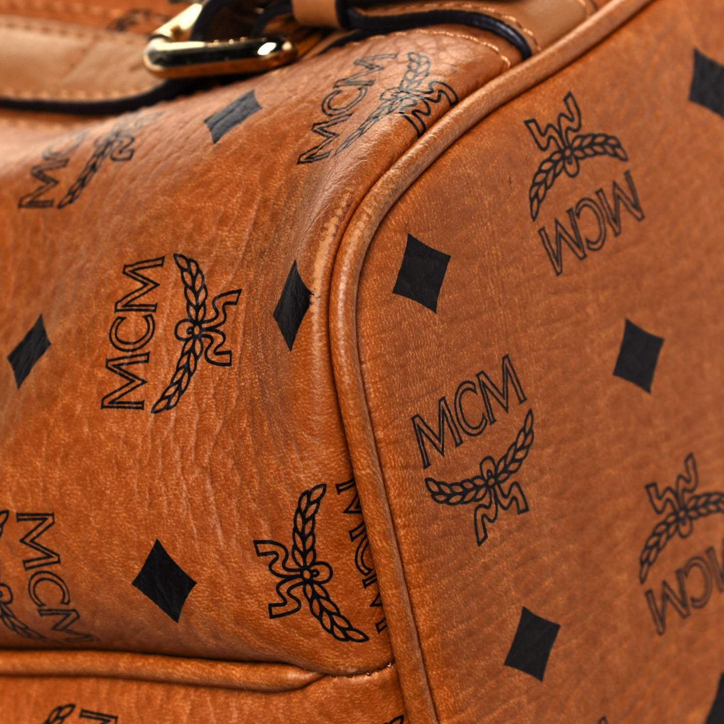 Visetos Medium Essentials Shopper Tote Cognac