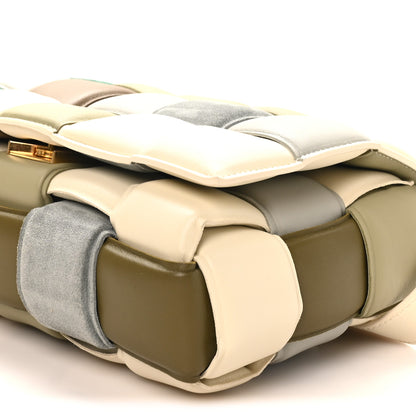 Bottega Veneta Nappa Suede Maxi Intreccio Padded Cassette Crossbody Bag Natural Soft Candy Sea Salt Multicolor 9 of 9