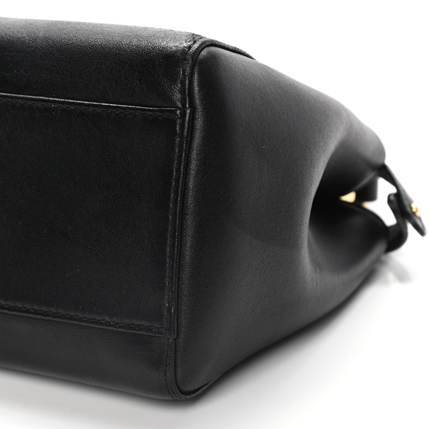 Fendi Nappa Mini Peekaboo Iconic Satchel Black 11 of 14