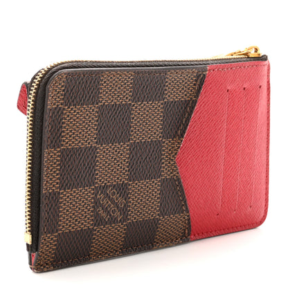 Louis Vuitton Damier Ebene Recto Verso Card Holder Red 3 of 6