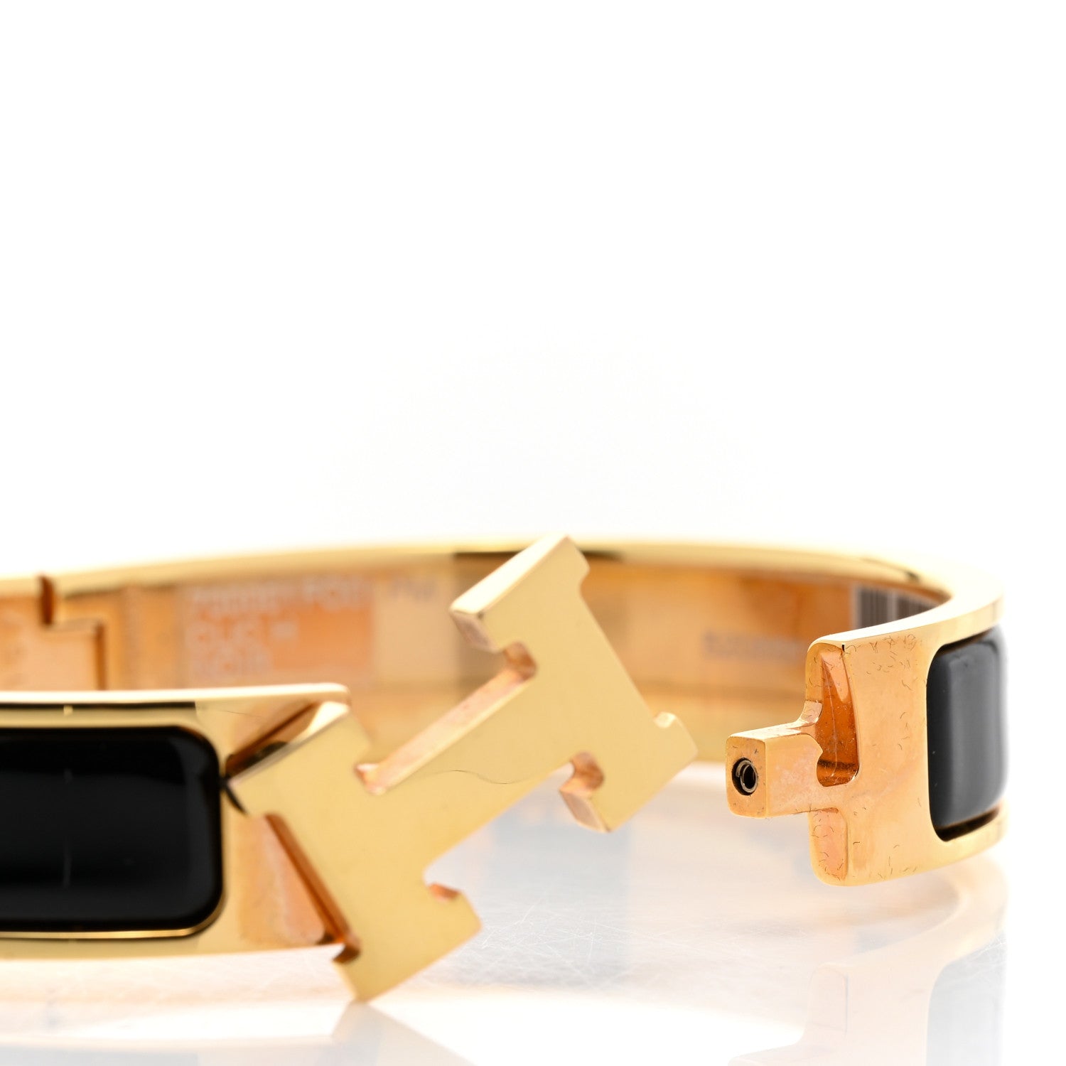 Hermes Enamel Narrow Clic Clac H Bracelet PM Black 7 of 8