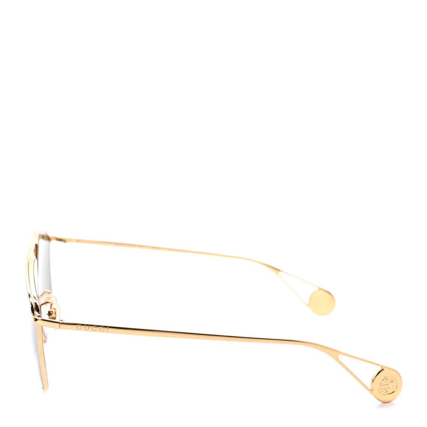 Square Frame GG0437SA Sunglasses Gold