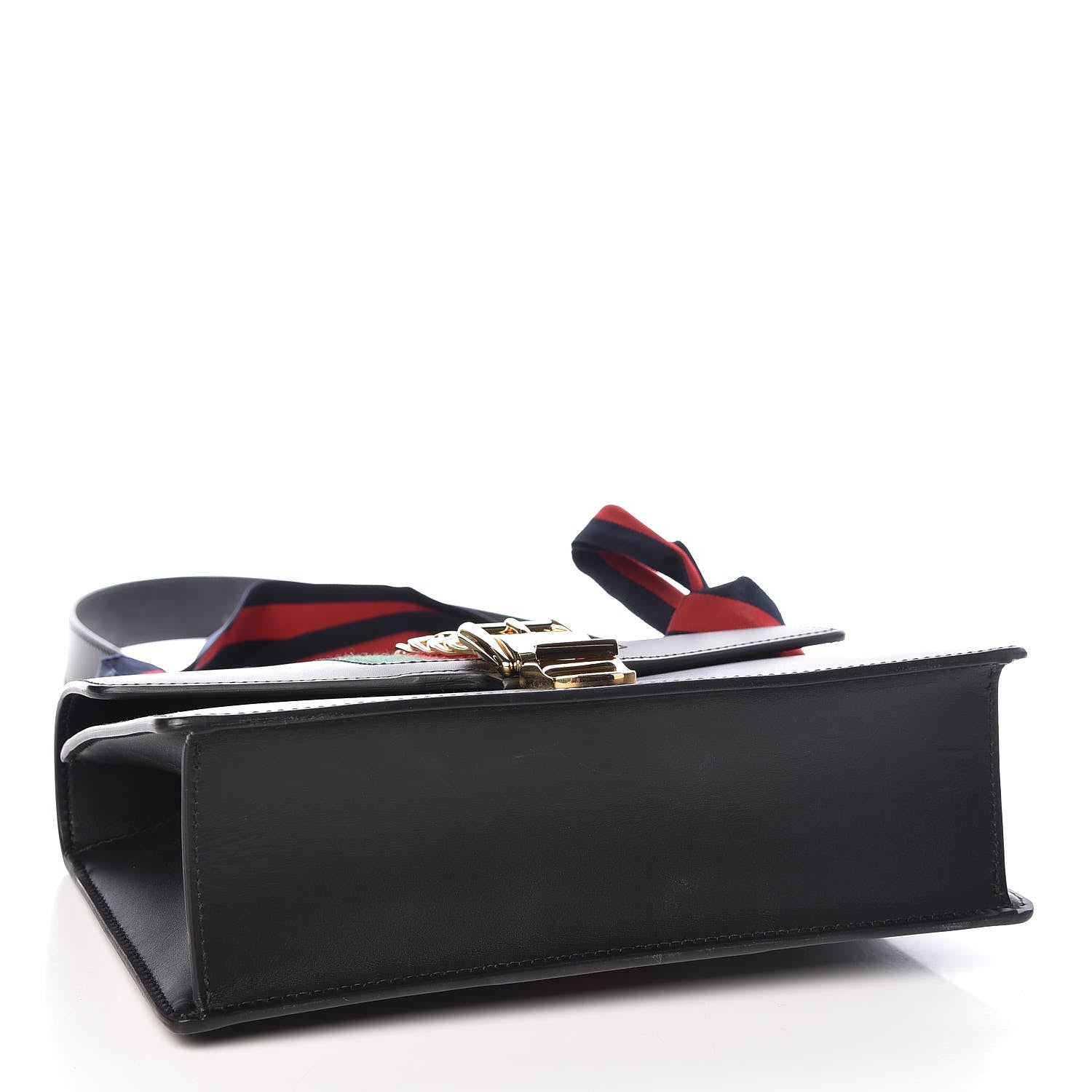 Gucci Calfskin Small Sylvie Shoulder Bag Black 4 of 9