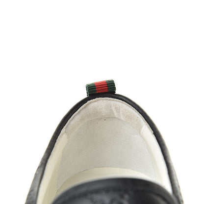 Gucci Guccissima Mens Dublin Slip On Sneakers 7.5 Black 9 of 12