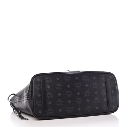 MCM Visetos Medium Liz Reversible Shopper Tote Black 5 of 14