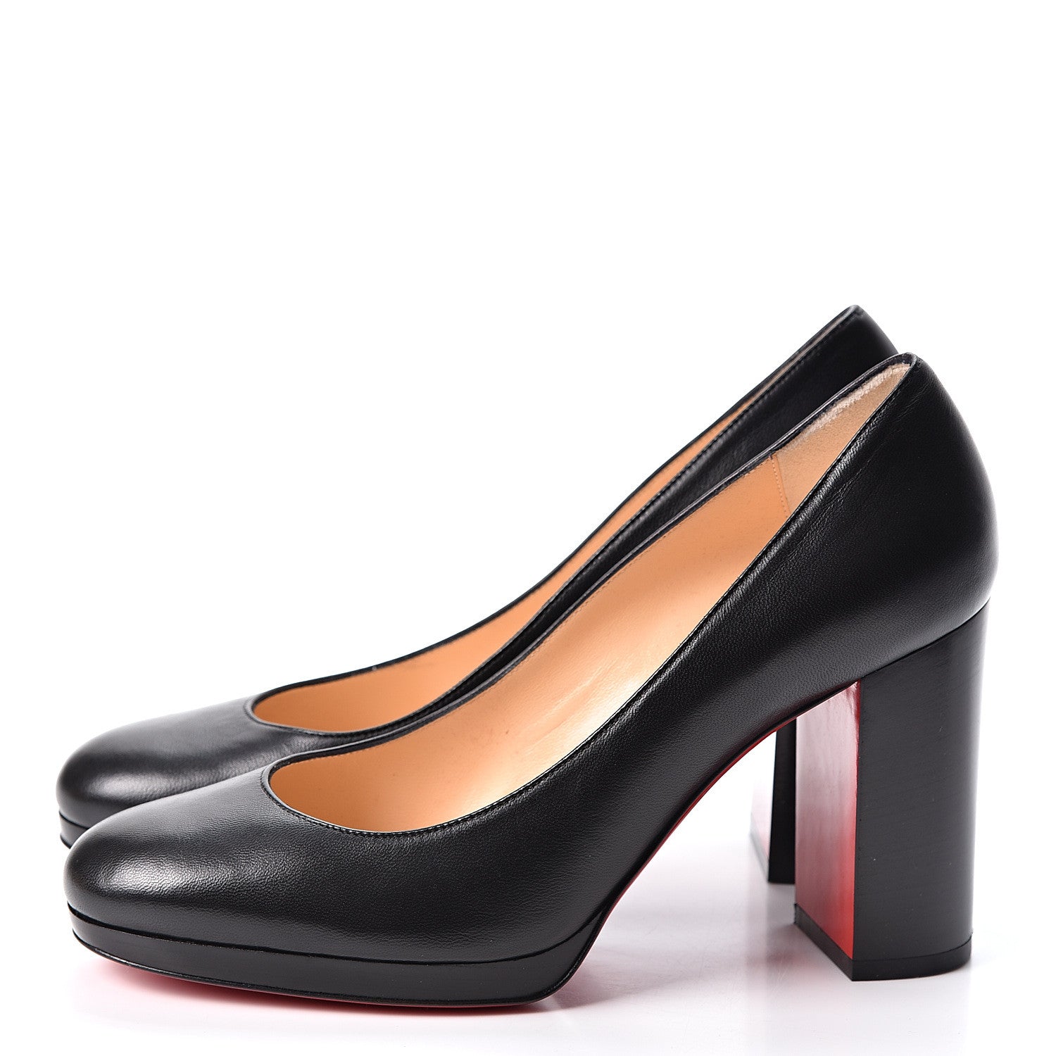 Christian Louboutin Nappa Kabetts 100 Pumps 37.5 Black Lucido 3 of 9