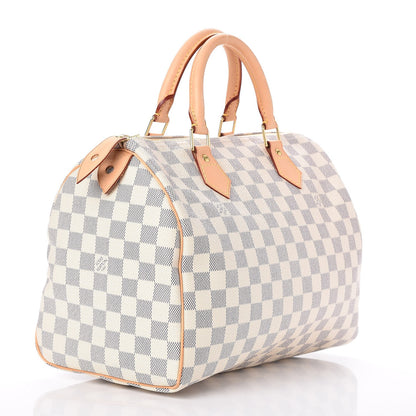 Louis Vuitton Damier Azur Speedy 30 3 of 9