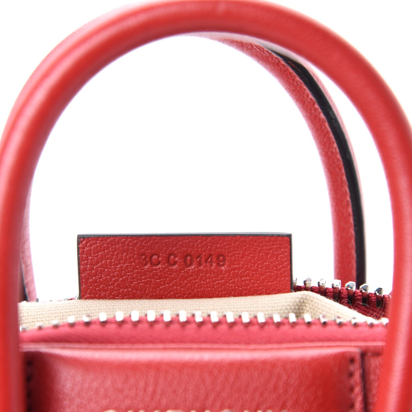 Sugar Goatskin Mini Antigona Medium Red
