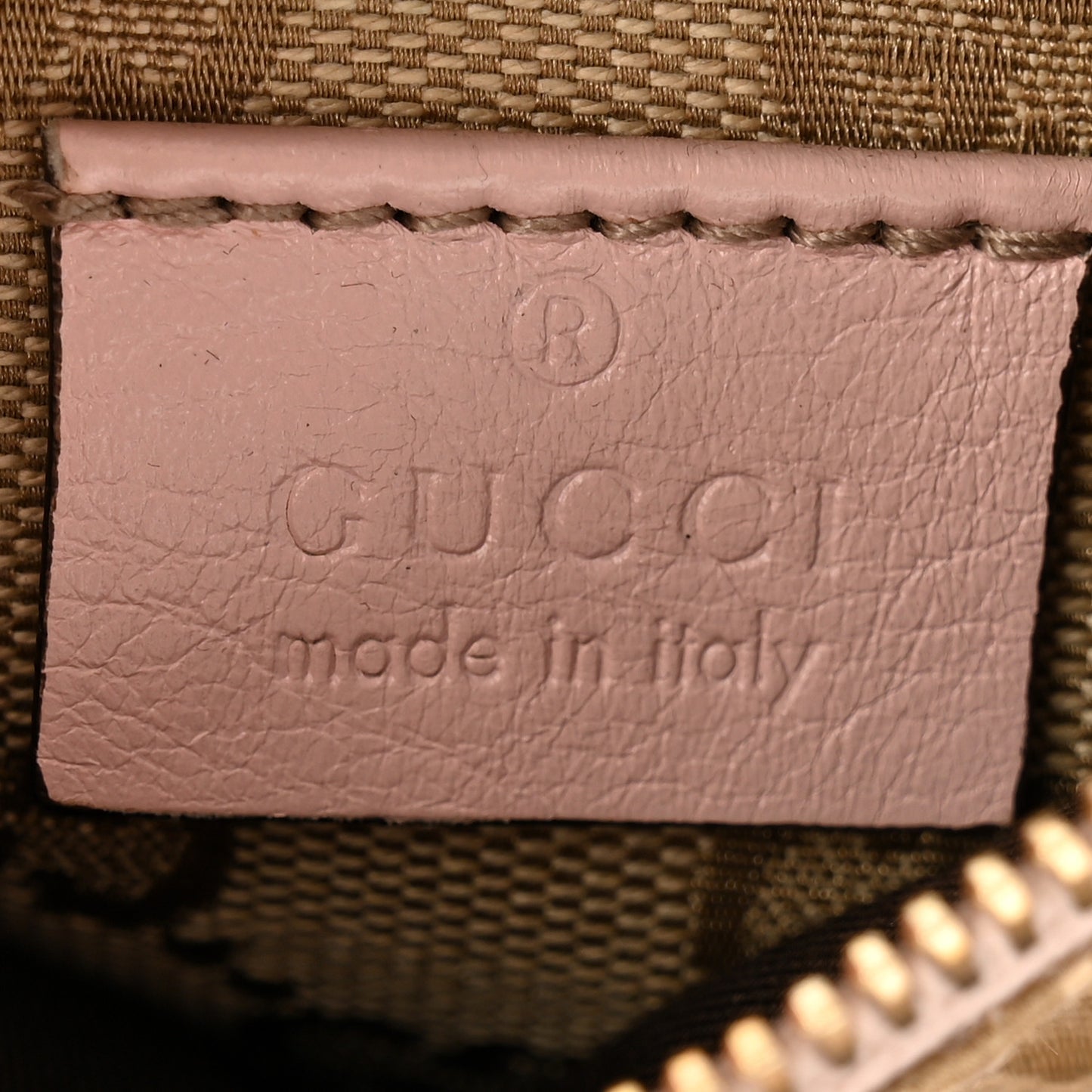 GG Monogram Web Double Pocket Belt Bag Pink