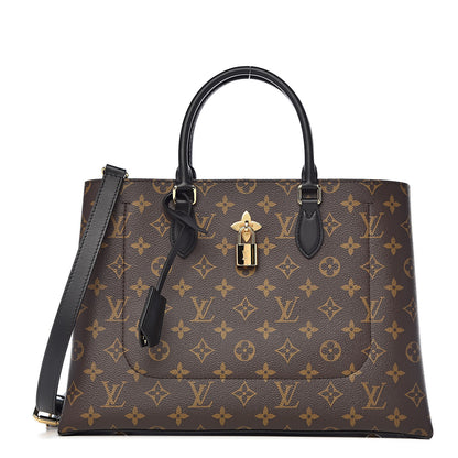 Louis Vuitton Monogram Flower Tote Black 1 of 12