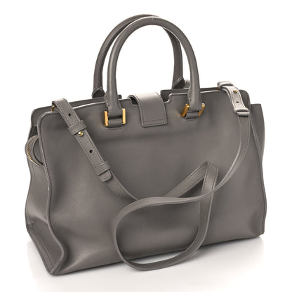 Saint Laurent Calfskin Small Monogram Cabas Fog 3 of 8