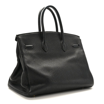 Hermes Taurillon Clemence BIRKIN 35 Black 3 of 11