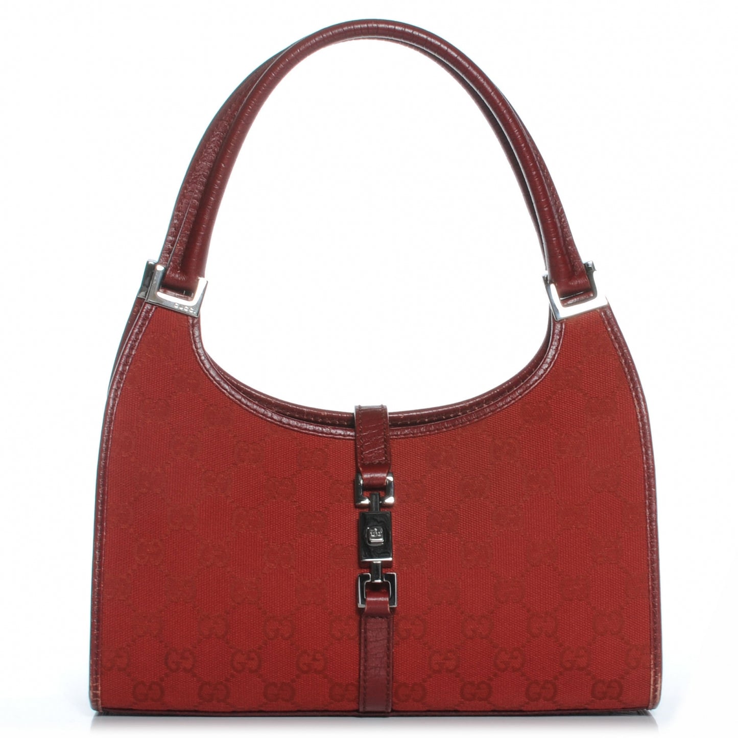 Monogram Small Bardot Red
