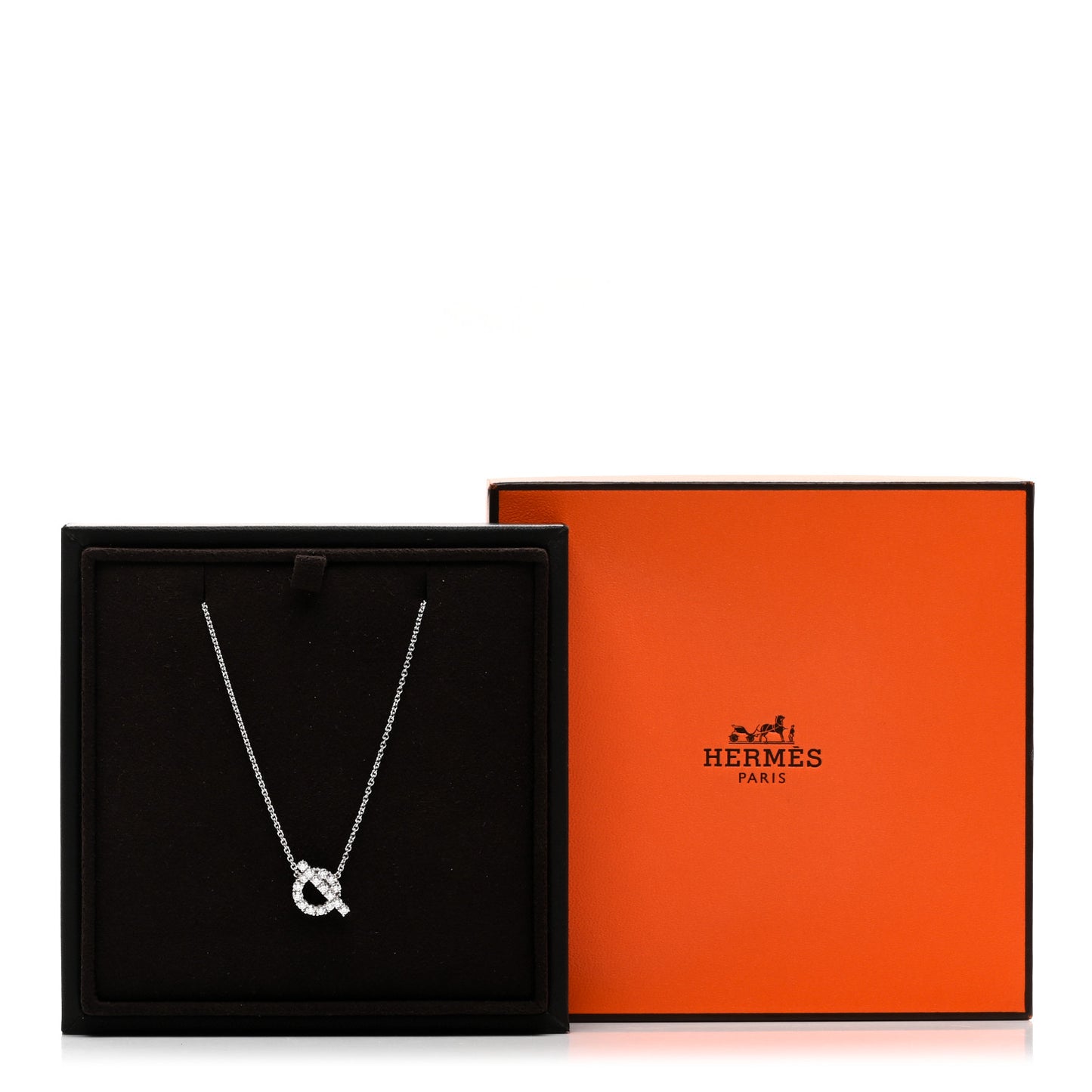 18K White Gold Diamond Finesse Pendant Necklace