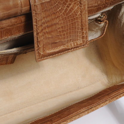 Nancy Gonzalez Crocodile Satchel Gold 5 of 7