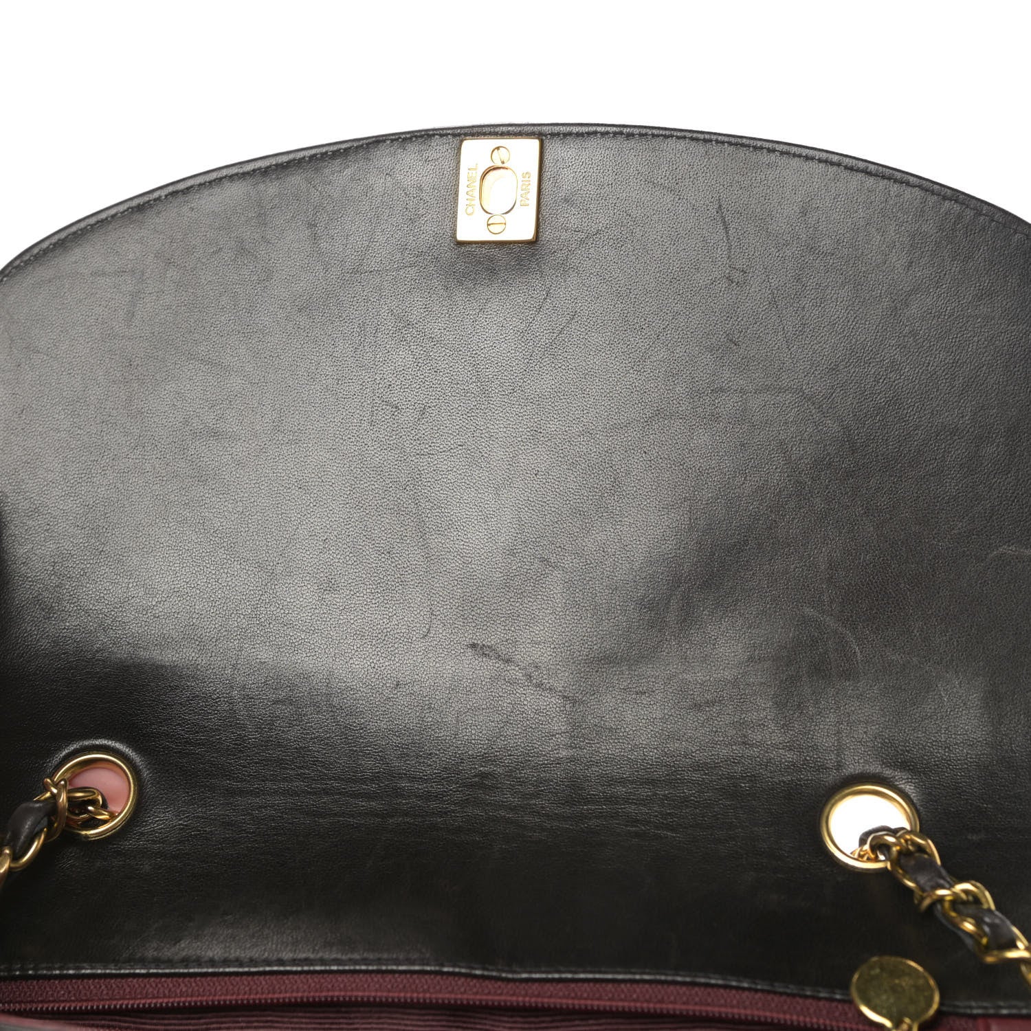 Chanel Lambskin Quilted Medium Single Flap Black 12 of 16