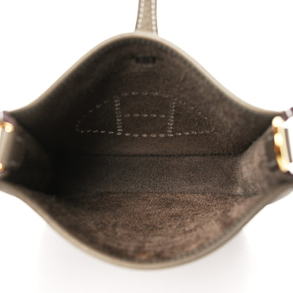 Hermes Taurillon Clemence Amazone Evelyne TPM Etoupe Bleu Indigo 5 of 11