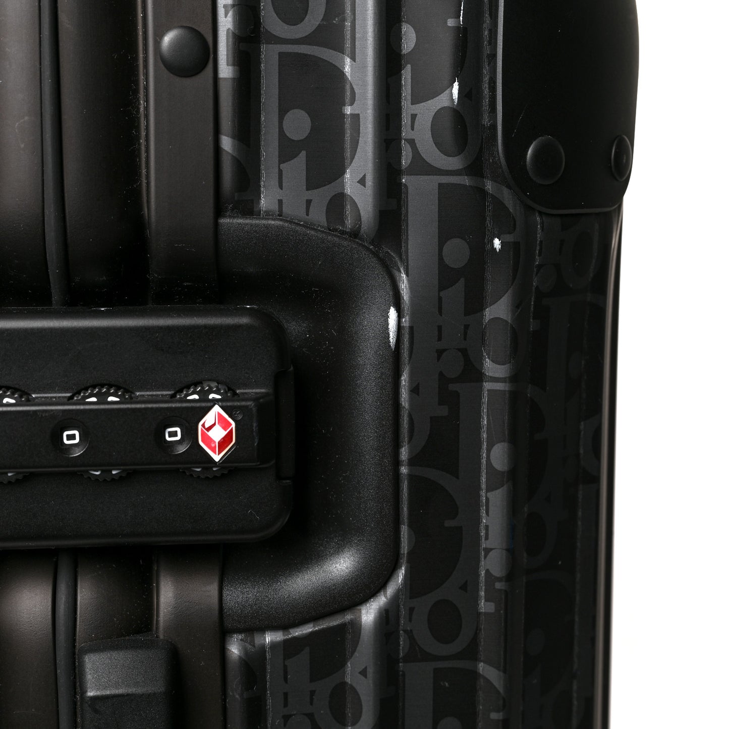 X RIMOWA Aluminum Zucca Print Roll Away Carry On Luggage