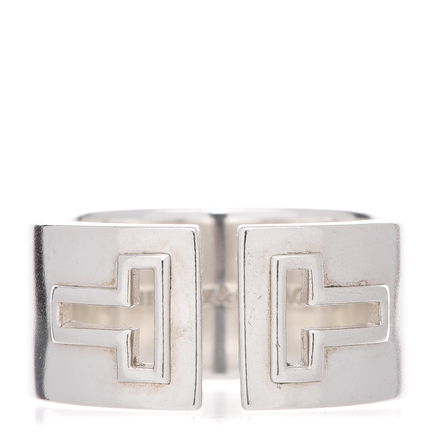 Sterling Silver T Cutout Ring 57 8