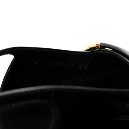 Saint Laurent Patent Bade Slingback Pumps 41 Black 9 of 10