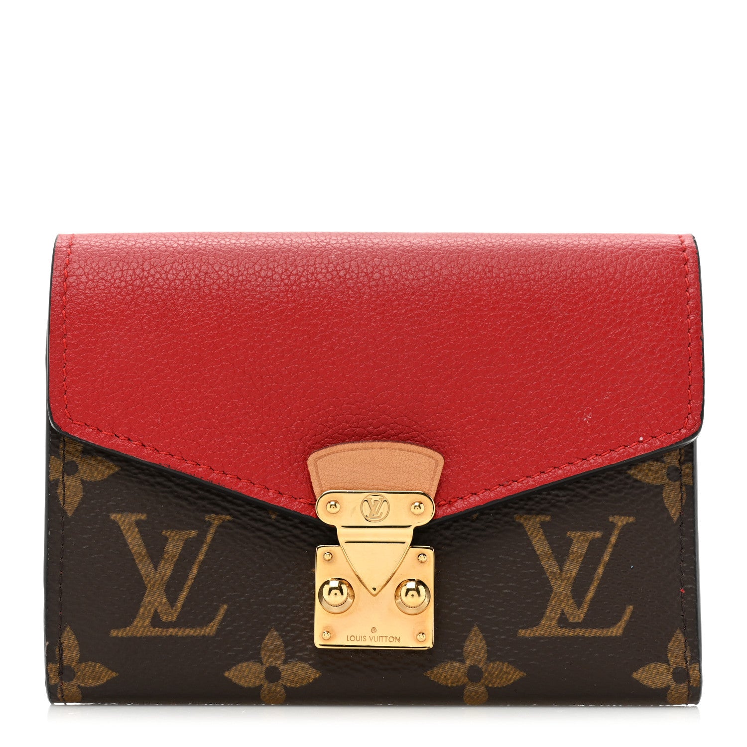 Louis Vuitton Monogram Pallas Compact Wallet NM Cherry 1 of 11