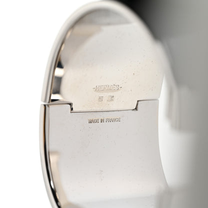 Hermes Enamel Extra Wide Clic Clac H Bracelet PM Gris Macadam 4 of 5