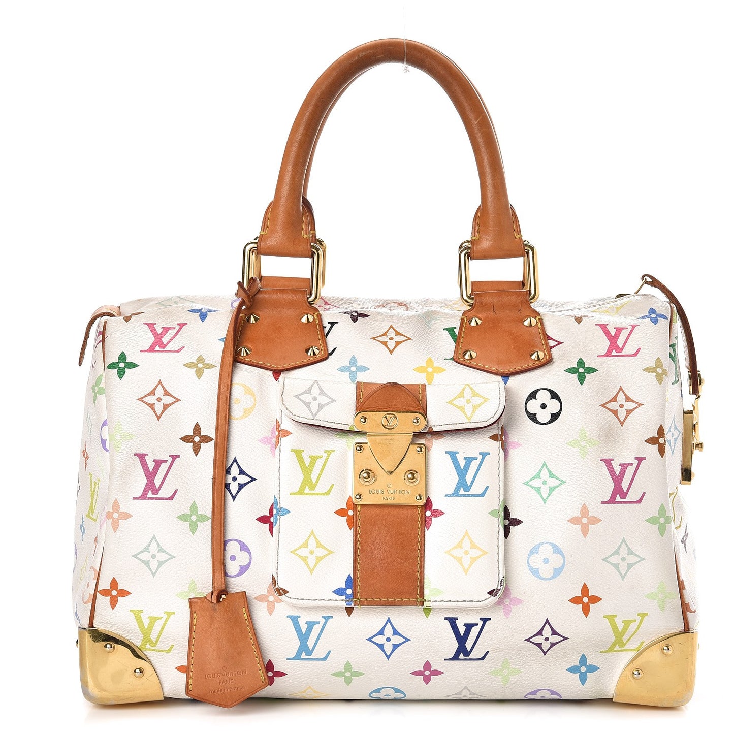 Monogram Multicolor Speedy 30 White