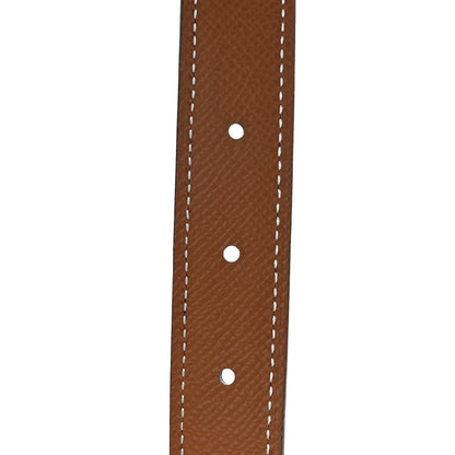 Hermes Epsom Swift 24mm Mini Constance Guilloche H Belt 95 38 Gold Black 5 of 5