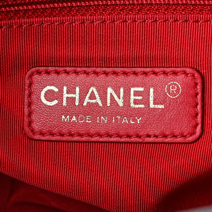 Chanel Wool Felt Grosgrain Quilted Medium CC Eyelet Flap Grey 6 of 12