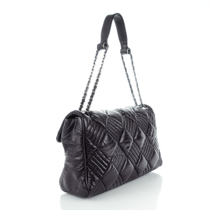 Chanel Lambskin In and Out Maxi Flap Purple 3 of 9