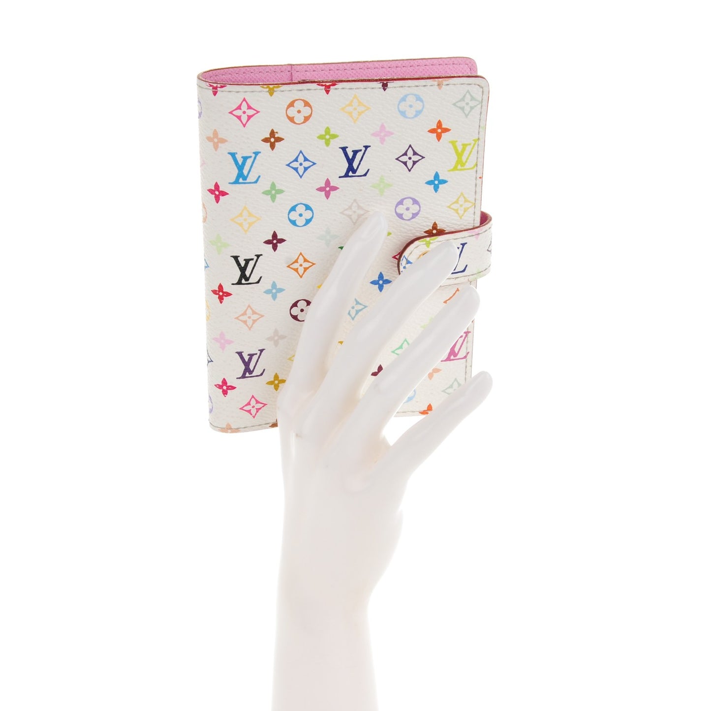 Monogram Multicolor Small Ring Agenda Cover White Litchi