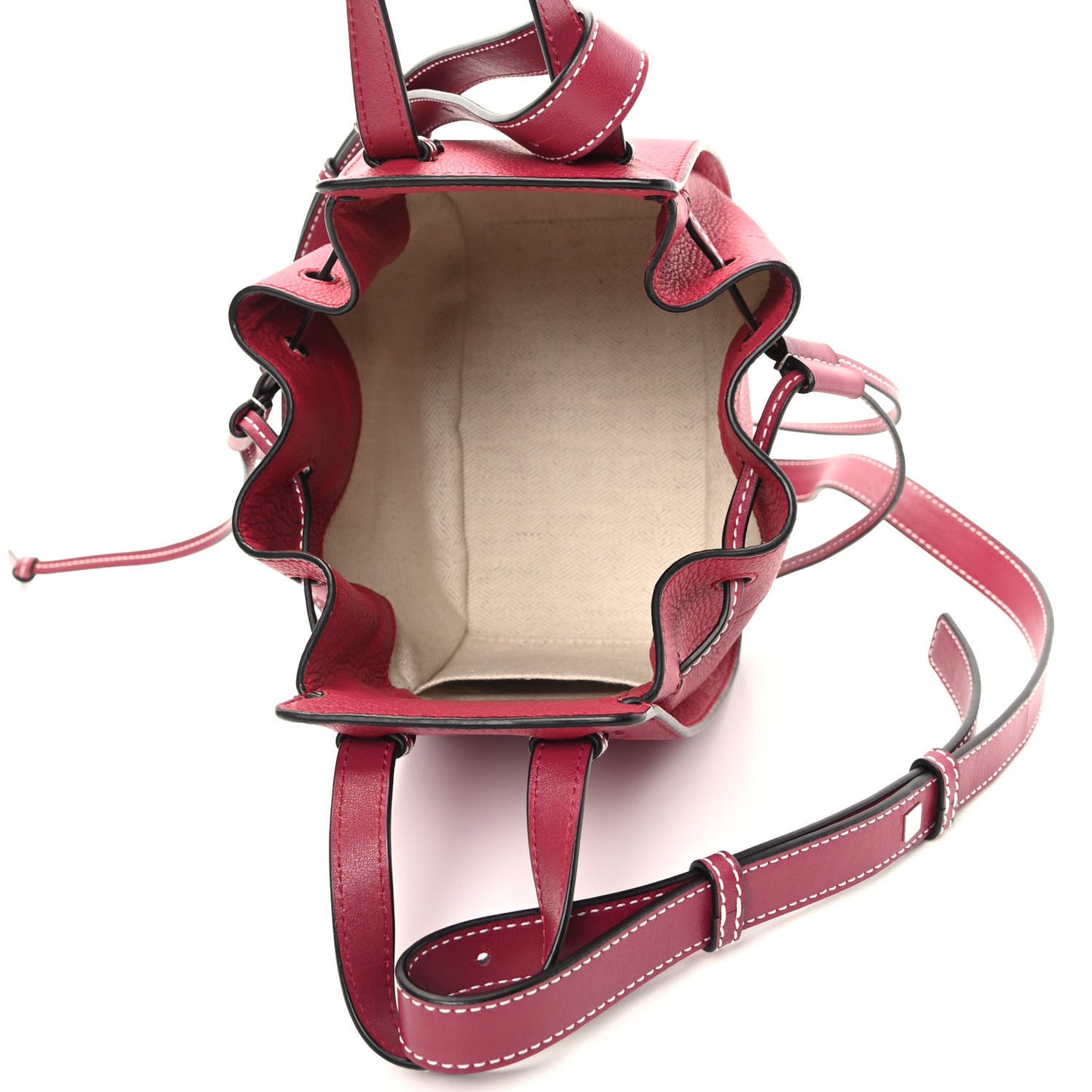 Calfskin Mini Hammock Shoulder Bag Raspberry