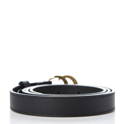 Gucci Calfskin Double G 20mm Belt 90 36 Black 3 of 6